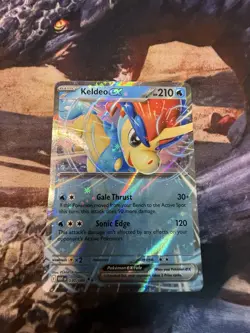 Keldeo EX Double Rare SV White Flare, Card 030/086, Near Mint Condition - Image 1