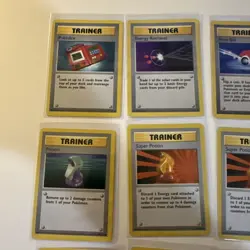 Vintage Pokemon 15 Cards Lot Trainer WOTC Base Set Bill Poke Ball Trader Pokedex - Image 2