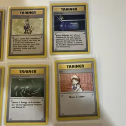 Vintage Pokemon 15 Cards Lot Trainer WOTC Base Set Bill Poke Ball Trader Pokedex - Image 4