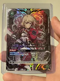 Union Arena Solo Leveling SR 2 (SR**) Star Cha Hae-in Card Signature Card - Image 2