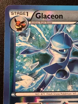 Glaceon 23/116 B&W Plasma Freeze Pokemon Card Reverse Holo Foil Rare MP - Image 3