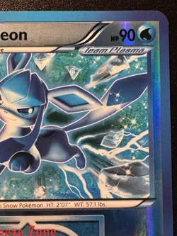 Glaceon 23/116 B&W Plasma Freeze Pokemon Card Reverse Holo Foil Rare MP - Image 4