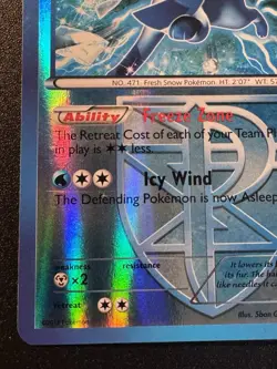 Glaceon 23/116 B&W Plasma Freeze Pokemon Card Reverse Holo Foil Rare MP - Image 5