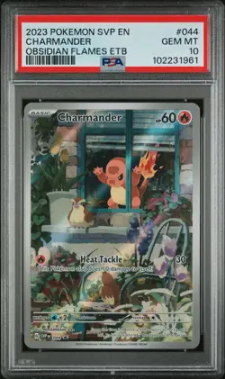 Charmander 2023 SVP Black Star Promo #044 Trading Card PSA 10 - Image 1