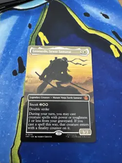Magic Gathering Borderless Leonardo Sewer Samurai Teenage Mutant Ninja Turtles - Image 1