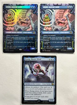 Teenage Mutant Ninja Turtles MTG - Krang Lot Of 3 Rare - Showcase Reg & Foil - Image 1