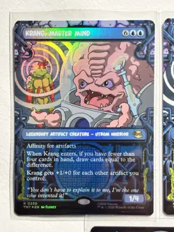 Teenage Mutant Ninja Turtles MTG - Krang Lot Of 3 Rare - Showcase Reg & Foil - Image 2