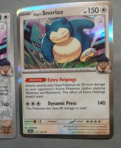Pokemon TCG, Hop's Snorlax Holo & Reverse Holo Cards 117/159 Journey Together - Image 5