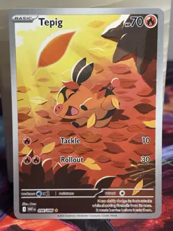 Pokemon Tepig Sv: White Flare Illustration Rare Holo Basic 096/086 HP70 Orca - Image 1