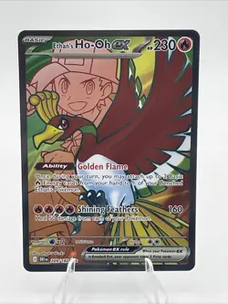 Ethan's Ho-Oh ex 209/182 Destined Rivals Full Art Pokemon - Image 1
