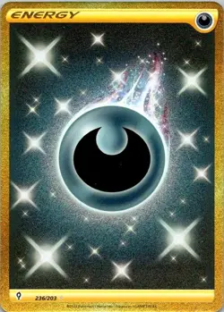 Pokemon TCG Darkness Energy 236/203 Secret Rare Holo SWSH07 NM (SKU 1-4) - Image 1