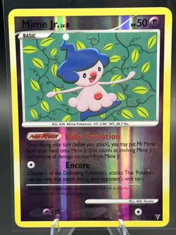 Pokemon Card - Mime Jr. Supreme Victors 115/147 Common Reverse Holo - Image 1