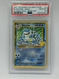 2021 Pokemon Celebrations BLASTOISE-Holo 25th Anniversary/PSA 10 🔥 - Image 1