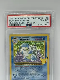 2021 Pokemon Celebrations BLASTOISE-Holo 25th Anniversary/PSA 10 🔥 - Image 3