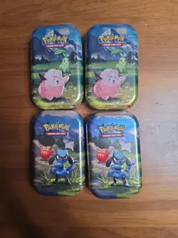Pokemon Ascended Heroes Mini Tins Lot of 4 Brand New Sealed - Image 1