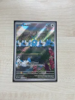 Swablu 213/182 Rare Pokemon Illustration From Paradox Rift Series - Image 1
