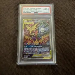 Pokemon Moltres & Zapdos & Articuno GX Hidden Fates Stained Glass SM210 PSA 10 - Image 4