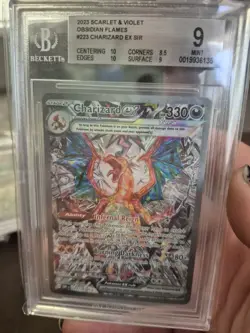 2023 Charizard EX SIR 223/197 Scarlet & Violet Obsidian Flames BGS 9 MINT - Image 1