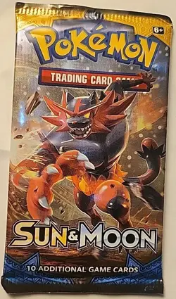 Pokemon Sun and Moon Base Set Booster Pack BRAND NEW FACTORY SEALED - Image 1