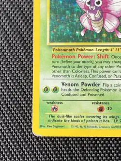 Pokemon Jungle Venomoth 13/64 Holo MP/HP Unlimited - Image 5