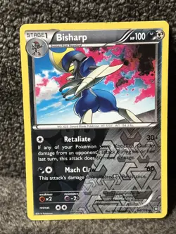 Pokemon TCG Bisharp 64/114 XY Steam Siege Stage 1 100HP Holo Rare Reverse Holo - Image 1