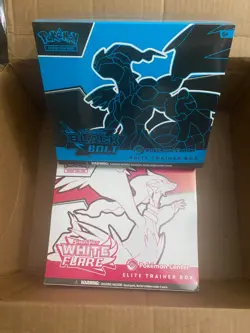 Pokemon Center Exclusive Black Bolt and White Flare ETBs (both) - Image 1