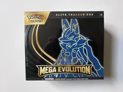 Pokemon TCG Mega Evolution Factory Sealed Elite Trainer Box ETB [Mega Lucario] - Image 1