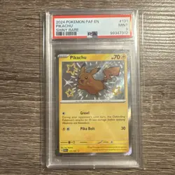 2024 POKEMON PAF EN-PALDEAN FATES SHINY RARE #131 PIKACHU PSA 9 - Image 1