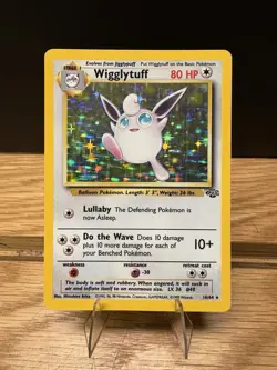 Pokemon TCG Wigglytuff Jungle 16/64 Holo Unlimited Holo Rare (Moderate Play) - Image 1