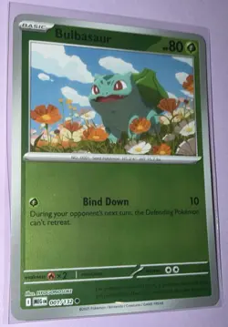Reverse Holo Bulbasaur 001/132 Common ME01: Mega Evolution Pokemon - Image 1