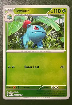 Pokemon TCG Ivysaur 2/132 Mega Evolution ME1 Reverse Holo NM - Image 1
