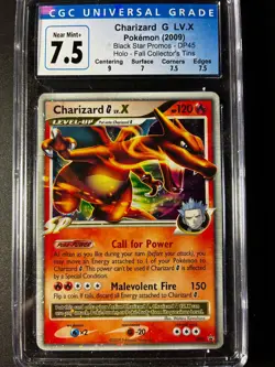 Charizard G Lv. X DP45 Diamond & Pearl Black Star Promo Pokemon Card CGC 7.5 - Image 1