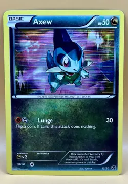 Axew 13/20 – Dragon Vault (Holo Rare) - NM - 2012 Pokemon TCG - Image 1