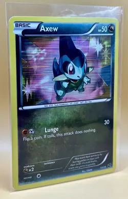 Axew 13/20 – Dragon Vault (Holo Rare) - NM - 2012 Pokemon TCG - Image 5