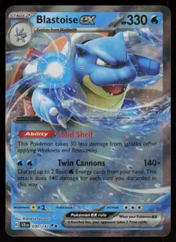 BLASTOISE EX 30/142 DOUBLE RARE STELLAR CROWN POKEMON NM/M - Image 1