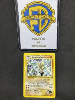 POKEMON GYM CHALLENGE UNLIMITED GIOVANNI’S MACHAMP HOLO 6/132 NM - Image 1
