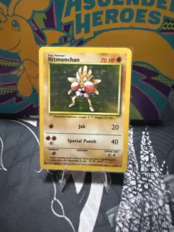Pokemon Hitmonchan Holo Rare Base Set 7/102 - Image 1