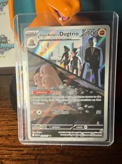 Pokemon Team Rocket's Dugtrio 239/217 ASC Heroes Holo 100 HP Stage 1 - Image 1