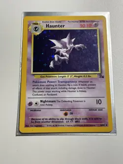 Pokemon TCG Haunter 6/62 Fossil Holo Rare MP/LP - Image 1