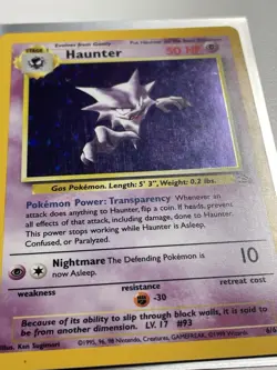 Pokemon TCG Haunter 6/62 Fossil Holo Rare MP/LP - Image 3