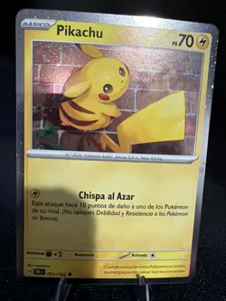 Pokemon TCG - Pikachu 051/162 SV05: Temporal Forces - Holo - Spanish - Image 1