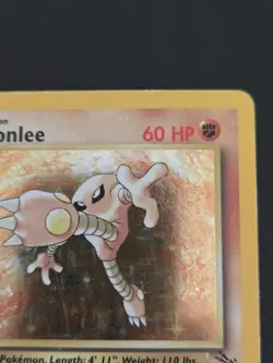 Pokemon TCG Hitmonlee 7/62 Unlimited Holo Rare MP WOTC Fossil Vintage - Image 4