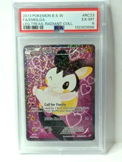 EMOLGA PSA 6 2013 POKEMON B & W LEGENDARY TREASURES #RC232013 POKEMON BLACK & W - Image 3