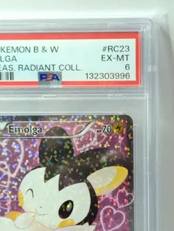 EMOLGA PSA 6 2013 POKEMON B & W LEGENDARY TREASURES #RC232013 POKEMON BLACK & W - Image 5