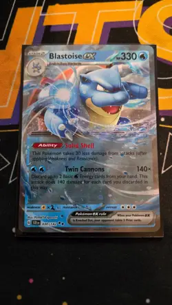 Blastoise ex 30/142 Double Rare Stellar Crown Pokemon NM - Image 1