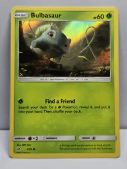 Bulbasaur 1/18 Detective Pikachu POKEMON Holo Rare - Image 1