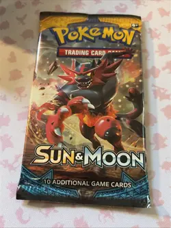 Pokemon TCG Sun and Moon Base Set Booster Pack Factory Sealed 2017 - Image 1