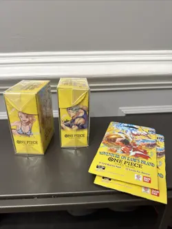 Lot of 2 Factory Sealed One Piece OP-15 Double Pack Sets & Booster Packs - Image 4