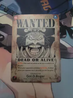 One Piece TCG Emperors in the New World Gol.D.Roger SP Wanted Poster op09-118 - Image 1