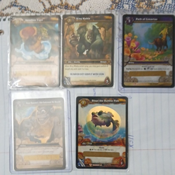 World of Warcraft TCG Upper Deck 5 Card Lot King Mukla Path of Cenarius - Image 1